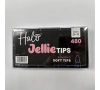 Halo Jellie Nail Tips Almond Sizes 0-11 (Pack of 480 Mixed)