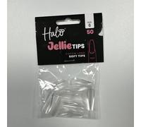 Halo Jellie Nail Tips Coffin LONG Size 6 (Pack of 50)