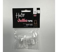 Halo Jellie Nail Tips Medium Square Pack of 50 (Size 7)