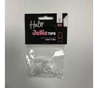 Halo Jellie Nail Tips Medium Square Pack of 50 (Size 9)