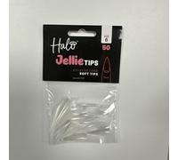 Halo Jellie Nail Tips Stiletto LONG Size 6 (Pack of 50)