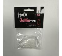 Halo Jellie Nail Tips Stiletto LONG Size 7 (Pack of 50)