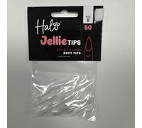 Halo Jellie Nail Tips Stiletto LONG Size 8 (Pack of 50)