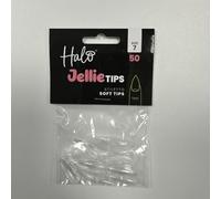 Halo Jellie Nail Tips Stiletto Size 7 (Pack of 50)