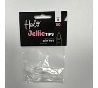 Halo Jellie Nail Tips Stiletto Size 8 (Pack of 50)
