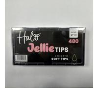 Halo Jellie Nail Tips Stiletto Sizes 0-11 (Pack of 480 Mixed)