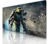 Halo Mouse Mat - Master Chief & Navy Universe, SciFi XXL 900 x 400 mm, Non-Slip, Resistant, Total Immersion