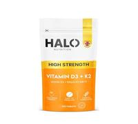 Halo Nutrition Vitamin D3 + K2 MK-7 Tablets 4000IU High Strength - 365 Vegetarian Tablets, Immune Support, Bone & Muscle Health, UK Made Halal & Gluten Free Supplement