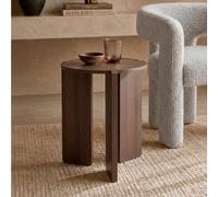 Halo Side Table - Round - Walnut - Wood