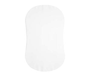 HALO® Sleep BassiNest® Fitted Sheet - White | 100% Cotton Fitted Sheet for Flex, Essentia & Premier Bedside Cot Mattress | Unisex Hourglass Envelope Design | Soft & Breathable Premium Fabric
