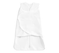 HALO Baby Sleeping Bag Swaddle | 1.5 TOG SleepSack | 100% Cotton, White Sleeping Sack For Newborn Babies | Easy Zip Access Nappy Change | Wearable Blanket Grow Bag | Boys & Girls, 0-3 Months
