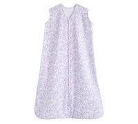 HALO SleepSack, 100% Cotton Wearable Blanket, Swaddle Transition Sleeping Bag, TOG 0.5, Aster Flowers-purple, Large, 12-18 Months