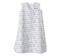 Halo Sleepsack Cotton Wearable Blanket, Squares and Triangles, Grey, Large