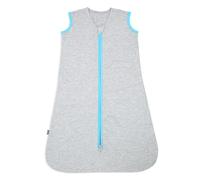 HALO Sleepsack Ideal Temp, Baby Wearable Blanket, TOG 1.0, Heather Grey/Aqua, Small
