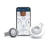 HALO SleepSure Smart Baby Monitor - Live Heart Rate View, Rollover, Skin Temperature, and Motion Notifications with On-The-Go Monitoring, Historic Sleep Data, Customizable Settings - Gray