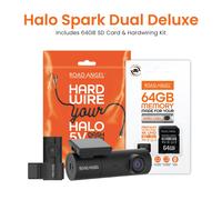 Halo Spark Dual Full HD 1080p Front & Rear Dash Camera With Dual Parking Mode & Winter Mode (USB-C) With 64GB SD Card & - Dashcam Bundle Only