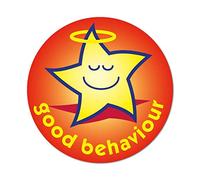 Halo Star - Good Behaviour Stickers 38mm (Pack of 75)