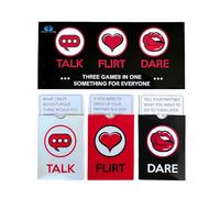 Halo Wing Talk, Flirt, Dare. Fun and Romantic Card Game for Couples. Date Night Box Set | 3 Games in 1| 150 Cards