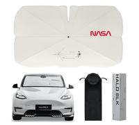HALOBLK Reinforced Triple-Coated Windshield Sunshade Umbrella of The NASA Voyager-2 Mission Edition Designed for Tesla Model Y Model 3 & Most of SUVs and Sedans