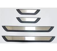 HALODE 4PCS Car Door Sill Protectors Stainless Steel for Nissan Juke II 2019 2020 2021 2022 2023 2024 2025, Welcome Pedal Guard Kick Plates, Auto Accessories