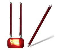 Halogen Bulb R7S 254m Dimmable, 1000W R7S Halogen Tube 1000lm, 220V Red Quartz Heat Lamp, J-Type Linear Double-Ended Push Fit Infrared Light Bulbs, 360° Beam Angle Floodlight for U3 Heater, 3 Pack