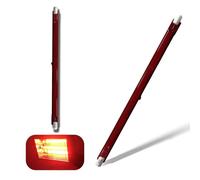 Halogen Bulb R7S 254m Dimmable, 1000W R7S Halogen Tube 1000lm, 220V Red Quartz Heat Lamp, J-Type Linear Double-Ended Push Fit Infrared Light Bulbs, 360° Beam Angle Floodlight for U3 Heater, 2 Packs