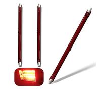 Halogen Bulb R7S 254m Dimmable, 1300W R7S Halogen Tube 1300lm, 220V Red Quartz Heat Lamp, J-Type Linear Double-Ended Push Fit Infrared Light Bulbs, 360° Beam Angle Floodlight for U3 Heater, 3 Packs