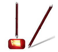 Halogen Bulb R7S 254m Dimmable, 1300W R7S Halogen Tube 1300lm, 220V Red Quartz Heat Lamp, J-Type Linear Double-Ended Push Fit Infrared Light Bulbs, 360° Beam Angle Floodlight for U3 Heater, 2 Packs