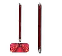Halogen Bulb R7S 254mm 1000W Dimmable, 220V R7S Red Quartz Heat Lamp, J-Type Linear Double-Ended Push Fit Infrared Halogen Light Bulbs 1000lm, 360° Beam Angle Floodlight for U3 Heater, 2 Pack