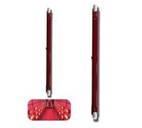 Halogen Bulb R7S 254mm 1300W Dimmable, 220V R7S Red Quartz Heat Lamp, J-Type Linear Double-Ended Push Fit Infrared Halogen Light Bulbs 1300lm, 360° Beam Angle Floodlight for U3 Heater, 2 Pack