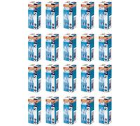 Halogen Halopin Light Bulb Dimmable Clear G9 230V 33 Watt = 40 Watt 2 Pin Base Replacement Capsule Bulbs 2700K Warmwhite Pack of 20
