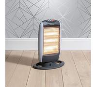 Halogen Heater Portable Oscillating 3 Heat Settings Office 1200W Watts Free Bulb [EEK: A+++]