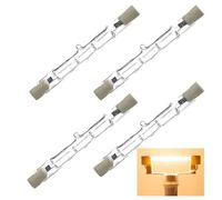 Halogen Light Bulbs, 4 PCs Halogen Bulbs R7s Linear Haloge/n Floodlight 400W J118 Security Light Bulb Security Light Bulbs 230V Linear Bulbs for Lamps for Ceiling Lights,Floor Lamps,Landscape Lighting