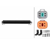 HELLA Valuefit 1FE 357 666-021 LED Light Bar - LBE 2 490-12-24V - 12000lm - Slim - Reference Number: 37.5 - ECE - Crystal Clear Lens - White - Light Colour: White/Yellow - Cable: 1000 mm - Front