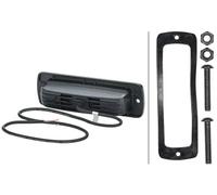 HELLA 1FB 358 176-221 LED-Spotlight - Black Magic Edgeless Mini Lightbar 6.2" - 12/24V - 1600lm - rectangular - Short distance lighting - Cable: 800mm - Plug: open cable ends