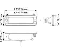 Halogen Long Range Spotlight mounting 1FB 358 176-221 HELLA