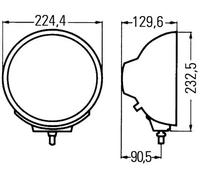 Halogen Long Range Spotlight Right Bolted 1F8 007 560-041 HELLA