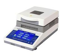 Halogen Moisture Analyzer, Digital Touch Screen Tester, 50g Capacity, 0.001g Accuracy, LCD Display Precision Meter for Agriculture and Laboratory Use