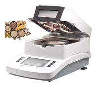 Halogen Moisture Detector, 50g Lab Moisture Analyzer with 3 Heating Modes, 0.005g Readability, Accurate and Reliable for Soil, Wood, and Building Materials