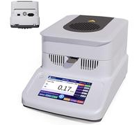 Halogen Moisture Meter, Portable Lab Analyzer with 5-inch Touch LCD Screen, Precision 0.001-0.005g, Heating Moisture Analyzer for Food, Tea, Paper, Grain, Flour, Glue
