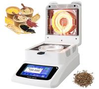 Halogen Moisture Tester, Portable with 3 Drying Modes, 0.01g Readability for Food and Plants, 40-230°C Temperature Range