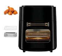 Halogen Oven 1400W, 15L Electric Air Fryer with Temperature Adjustment 80-210°C, Visual Window & Digital Touchscreen, Multi-functional for Home or Commercial Use