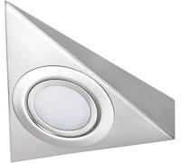 Halogen Triangle Under Cabinet Light 12V 20W Matte Chrome Kitchen Worktop Lamp