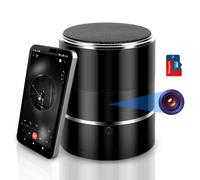 Halogotta Hidden Camera with 32G SD Card, 1080P Wi-Fi Spy Camera, Hidden Camera in Bluetooth Speaker, Children's Day Camera with 180° Rotating Lens and Live Transmission, Remote Display