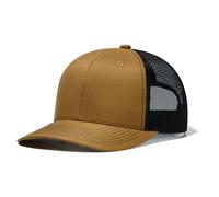 HaloHorus Curved Snapback Trucker Hat for Men Women, Adjustable Mesh Athletics Baseball Cap for Running, Hiking, Workout, C6 Gold-black, One Size