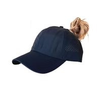 HaloHorus Curved Snapback Trucker Hat for Men Women, Adjustable Mesh Athletics Baseball Cap for Running, Fishing, Workout, Dfw Navy, One Size