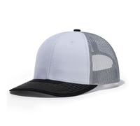 HaloHorus Curved Snapback Trucker Hat for Men Women, Adjustable Mesh Athletics Baseball Cap for Running, Hiking, Workout, C6 Blackwhite-gray, One Size