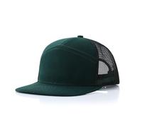 HaloHorus Curved Snapback Trucker Hat for Men Women, Adjustable Mesh Athletics Baseball Cap for Running, Fishing, Workout, C7-green-black, One Size