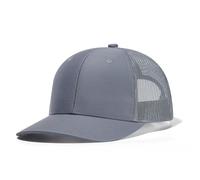 HaloHorus Curved Snapback Trucker Hat for Men Women, Adjustable Mesh Athletics Baseball Cap for Running, Hiking, Workout, C6 Gray, One Size