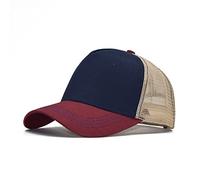 HaloHorus Curved Snapback Trucker Hat for Men Women, Adjustable Mesh Athletics Baseball Cap for Running, Fishing, Workout, Ftk Bluered, One Size